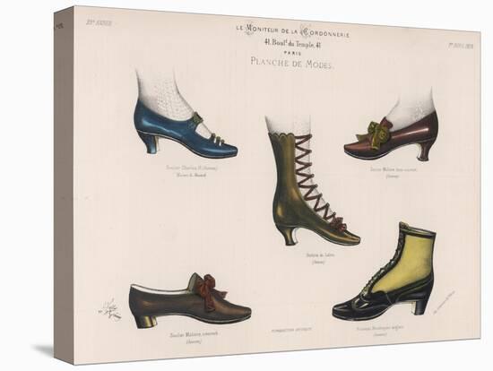A Selection of Victorian Shoes and Boots for Men and Women-null-Stretched Canvas