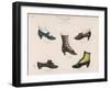 A Selection of Victorian Shoes and Boots for Men and Women-null-Framed Art Print