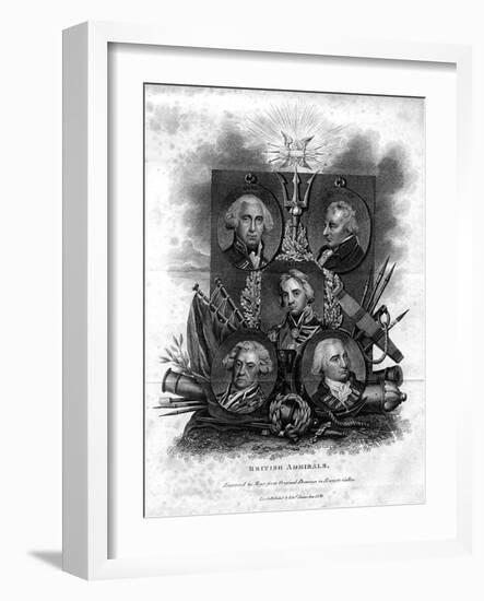 A Seletion of British Admirals, 1816-Meyer-Framed Giclee Print