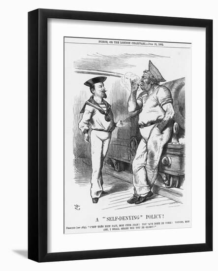 A Self-Denying Policy!, 1882-Joseph Swain-Framed Giclee Print