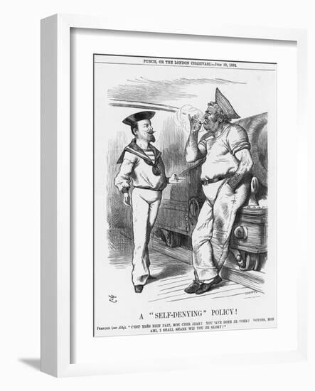 A Self-Denying Policy!, 1882-Joseph Swain-Framed Giclee Print