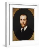 A Self-Portrait, Bust Length, 1847-Alexandre Cabanel-Framed Giclee Print