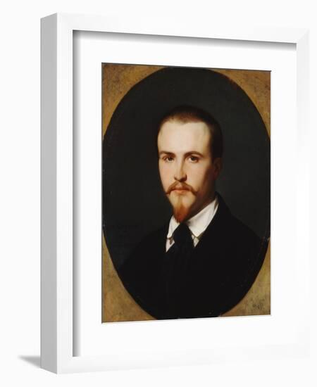 A Self-Portrait, Bust Length, 1847-Alexandre Cabanel-Framed Giclee Print