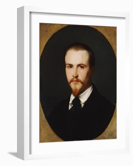 A Self-Portrait, Bust Length, 1847-Alexandre Cabanel-Framed Giclee Print