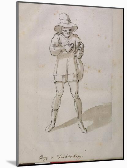 A Seller of Tinder Boxes-Inigo Jones-Mounted Giclee Print