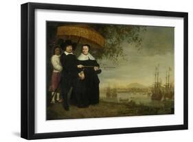 A Senior Merchant of the Dutch East India Company Jacob Mathieusen and His Wife, C.1640-60-Aelbert Cuyp-Framed Giclee Print