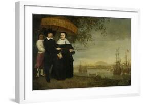 A Senior Merchant of the Dutch East India Company Jacob Mathieusen and His Wife, C.1640-60-Aelbert Cuyp-Framed Giclee Print