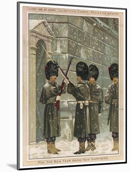 A Sentry Being Relieved (Coldstream Guards)-null-Mounted Art Print