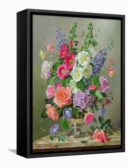 A September Floral Arrangement-Albert Williams-Framed Stretched Canvas