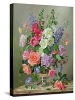A September Floral Arrangement-Albert Williams-Stretched Canvas