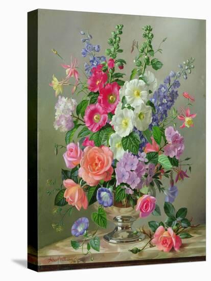 A September Floral Arrangement-Albert Williams-Stretched Canvas