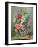 A September Floral Arrangement-Albert Williams-Framed Giclee Print