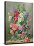 A September Floral Arrangement-Albert Williams-Stretched Canvas