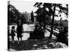 A Serbian Mother Strolling Hand in Hand with Her Daughter, Belgrade-null-Stretched Canvas