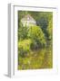 A Serene Scene in the Village of Noyers Sur Serein, Yonne, Burgundy, France, Europe-Julian Elliott-Framed Photographic Print