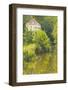 A Serene Scene in the Village of Noyers Sur Serein, Yonne, Burgundy, France, Europe-Julian Elliott-Framed Photographic Print