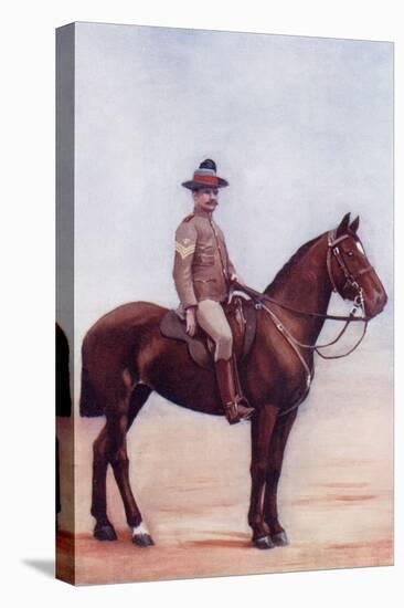 A Sergeant Major of the New South Wales Lancers C.1900, from 'South Africa and the Transvaal War'-Louis Creswicke-Stretched Canvas