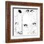 A Series of Simple Sketches of Eleonora Duse-null-Framed Art Print
