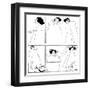 A Series of Simple Sketches of Eleonora Duse-null-Framed Art Print