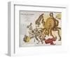 A Serio-Comic Map of Europe, John Bull and His Friends, 1900-Frederick W Rose-Framed Giclee Print