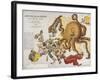 A Serio-Comic Map of Europe, John Bull and His Friends, 1900-Frederick W Rose-Framed Giclee Print