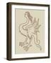 'A serpent before the curse'-English School-Framed Giclee Print