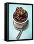 A Serving of Acai Smoothie in a Rio De Janeiro Cafe.-Jon Hicks-Framed Stretched Canvas