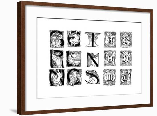 A Set of Decorative Initial Letters, 1898-null-Framed Giclee Print