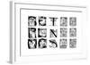 A Set of Decorative Initial Letters, 1898-null-Framed Giclee Print