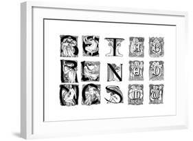 A Set of Decorative Initial Letters, 1898-null-Framed Giclee Print