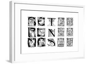 A Set of Decorative Initial Letters, 1898-null-Framed Giclee Print