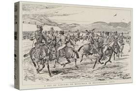 A Set of Lancers on Mule-Back in Beluchistan, India-Alfred Chantrey Corbould-Stretched Canvas