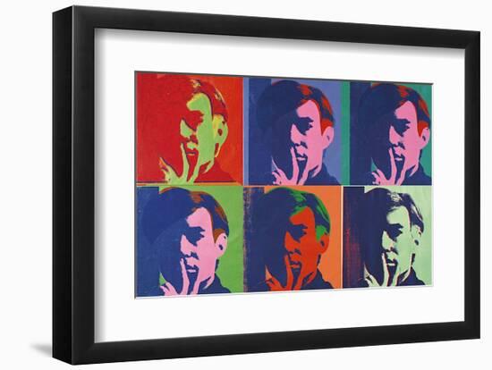 A Set of Six Self-Portraits, 1967-Andy Warhol-Framed Art Print