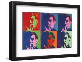 A Set of Six Self-Portraits, 1967-Andy Warhol-Framed Art Print