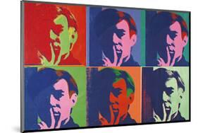 A Set of Six Self-Portraits, 1967-Andy Warhol-Mounted Art Print