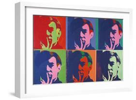 A Set of Six Self-Portraits, 1967-Andy Warhol-Framed Art Print