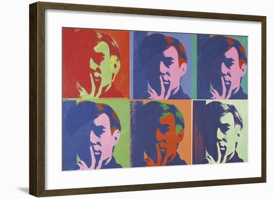 A Set of Six Self-Portraits, 1967-Andy Warhol-Framed Art Print