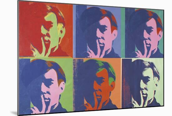 A Set of Six Self-Portraits, 1967-Andy Warhol-Mounted Art Print