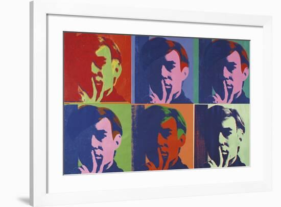 A Set of Six Self-Portraits, c.1967-Andy Warhol-Framed Giclee Print