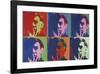 A Set of Six Self-Portraits, c.1967-Andy Warhol-Framed Giclee Print