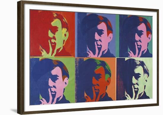 A Set of Six Self-Portraits, c.1967-Andy Warhol-Framed Giclee Print