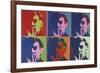 A Set of Six Self-Portraits, c.1967-Andy Warhol-Framed Giclee Print