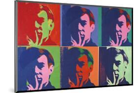 A Set of Six Self-Portraits, c.1967-Andy Warhol-Mounted Giclee Print