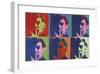 A Set of Six Self-Portraits, c.1967-Andy Warhol-Framed Giclee Print