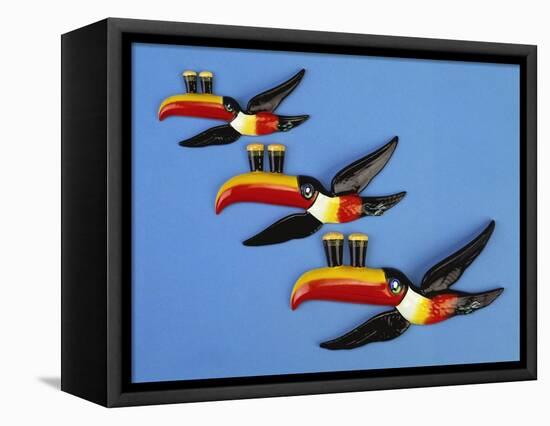 A Set of Three Carltonware Graduated Guinness Advertising Toucan Wall Hangings-null-Framed Stretched Canvas