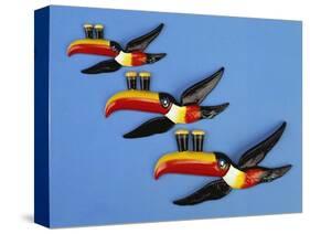 A Set of Three Carltonware Graduated Guinness Advertising Toucan Wall Hangings-null-Stretched Canvas