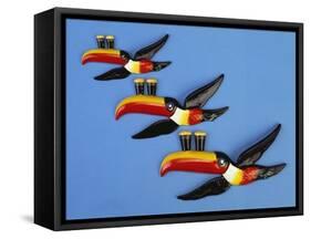 A Set of Three Carltonware Graduated Guinness Advertising Toucan Wall Hangings-null-Framed Stretched Canvas