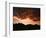 A Setting Sun Casts a Colorful Light on the Teton Mountains Near Jackson Hole-null-Framed Photographic Print