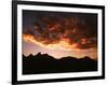 A Setting Sun Casts a Colorful Light on the Teton Mountains Near Jackson Hole-null-Framed Photographic Print