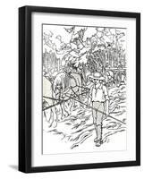 'A Settler Clearing His Land', 1912-Charles Robinson-Framed Giclee Print